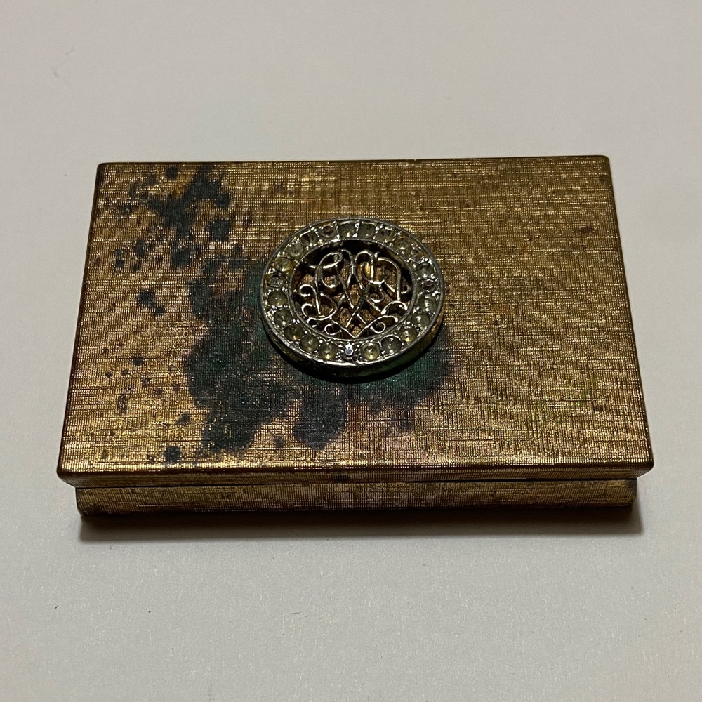 Vintage Helena Rubinstein Goldtone Makeup Compact